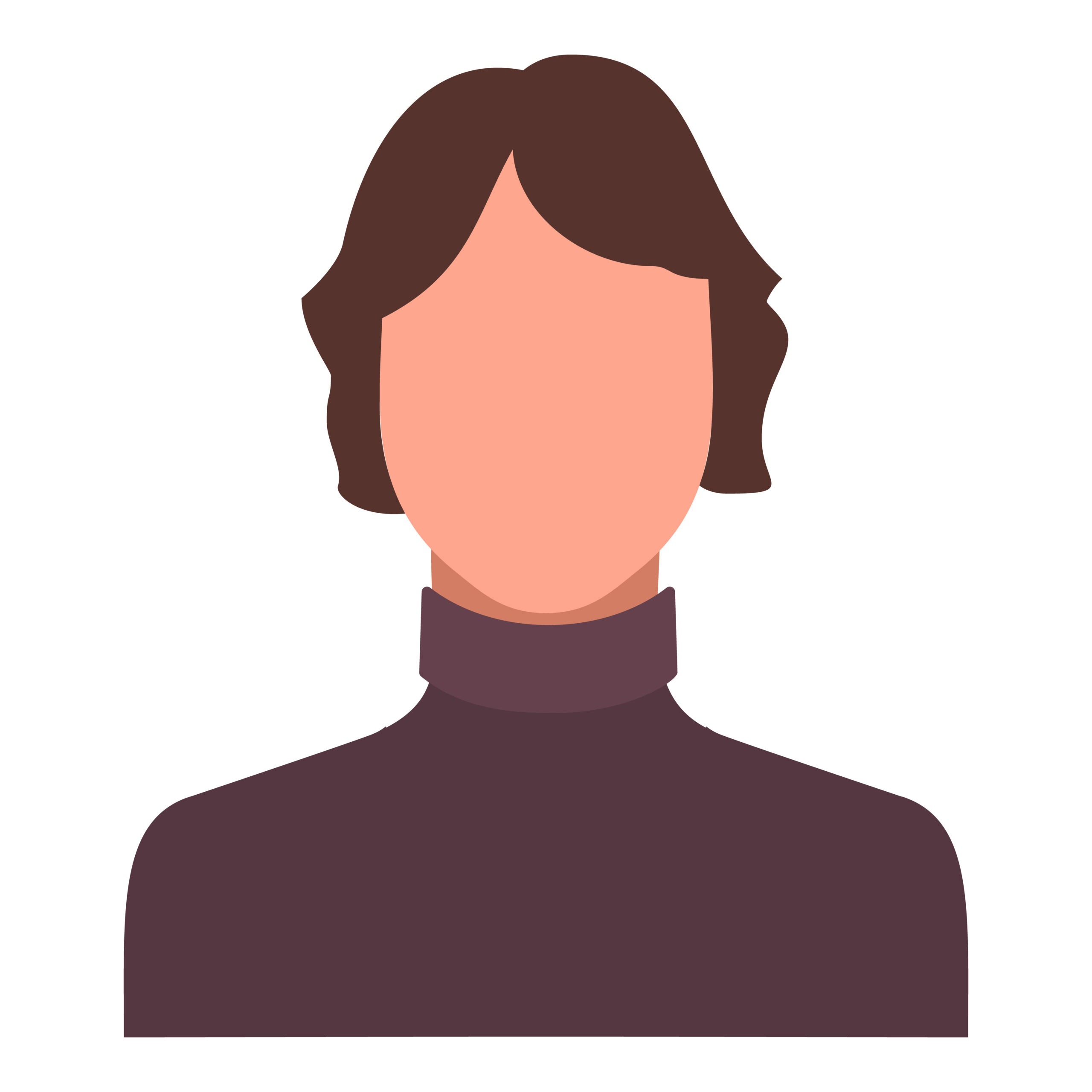 flat style woman avatar